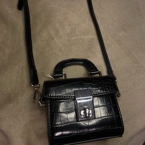Black mini crossbody bag